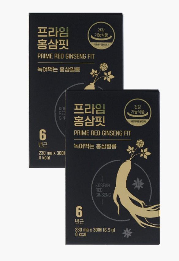 필름제형 <b>홍삼</b> 입에서녹여먹는 프라임 <b>홍삼</b>핏 30매 X2개