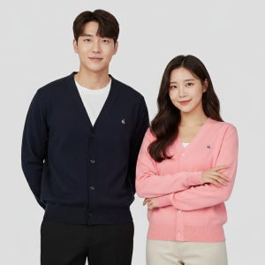 빈폴가디건 울 캐시미어 로고 국내매장판 빈폴 카디건