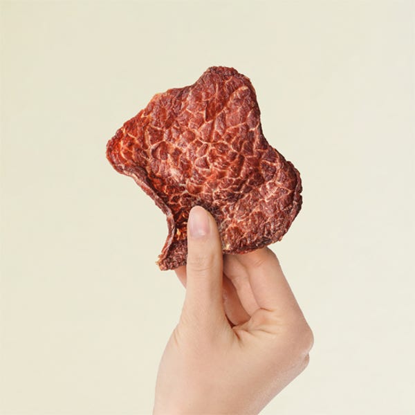 [카니비비안] 목초우 소고기칩 100g (저염/오리지널) 아기과자 건강 간식 대용량 비프칩 육포 고단백간식 무첨가간식