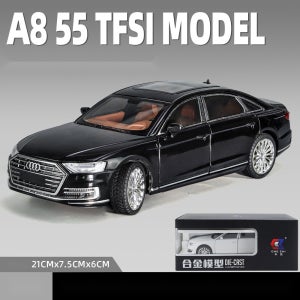 다이캐스트 아우디A8 피규어 모형 프라모델 1:24 장식 블랙
