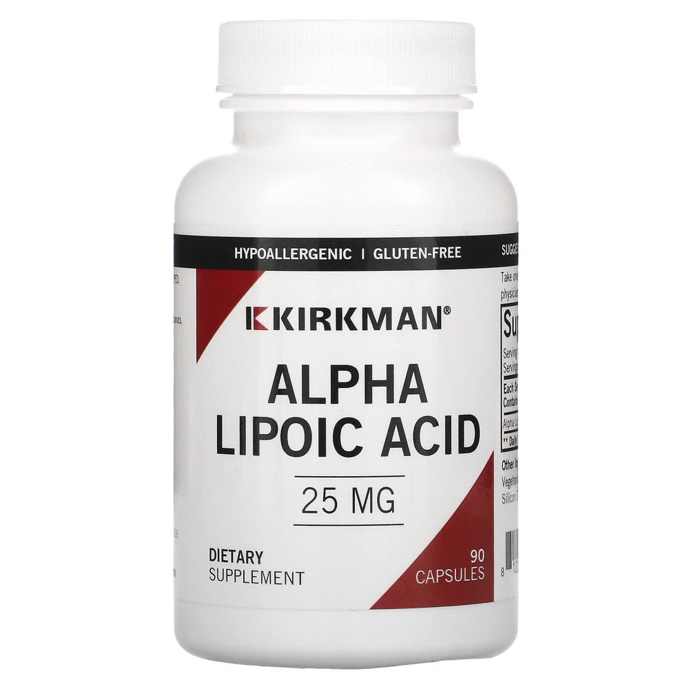Kirkman Labs <b>알파리포산 25mg</b> 캡슐 90정
