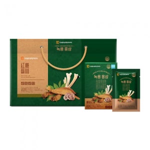 대웅 녹용홍삼 70ml 30포 캐리어타입 명절 부모님 선물