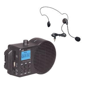 지앤에스 GNS GA-02 충전식 휴대용 강의용 유선마이크 스피커 기가폰