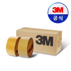 3M 박스테이프 372KS 50M 25개 OPP 투명 미색 이사 포장용 택배
