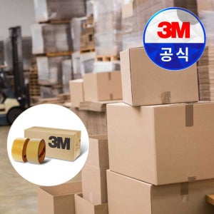 3M 박스테이프 372KS 70M 20개 OPP 투명 미색 이사 포장용 택배