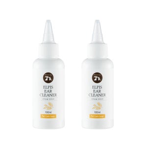 귓병 예방 강아지 귀청소 외이염 귀지 가려움 저자극 천연세정 이어클리너 100ml, 2개