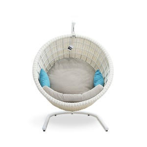 그네와파라솔 닐라탄그네B 알루미늄 라탄 야외 정원 그네