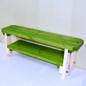 파인힐 예쁜 나무 원목 식탁 카페 벤치 의자 2인 무도장