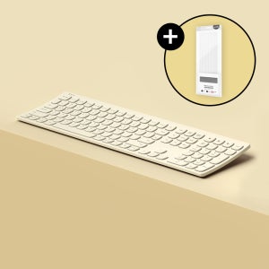 엑토 커브드 충전식 무소음 인체공학 아이패드 무선 블루투스 키보드 B605