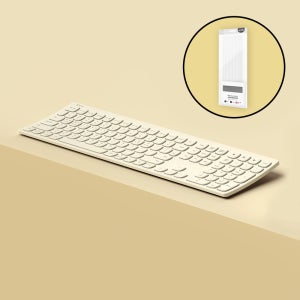 엑토 커브드 충전식 무소음 인체공학 아이패드 무선 블루투스 키보드 B605