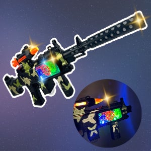 우주 전자총 화려한 LED 불빛과 효과음