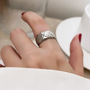 크로스 볼드 데일리 레이어드 엥게이지 반지 써지컬스틸 3color 실버 골드 로즈골드