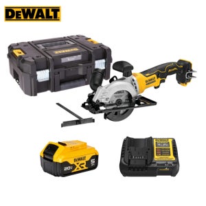 디월트 DCS571P1 20V 5.0Ah MAX XR 브러쉬리스 컴팩트 112.5mm 원형톱 배터리 1개 세트 톱날 집진기 조기대 포함