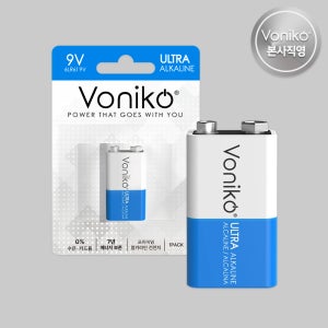 보니코 9V 프리미엄 알카라인 건전지 1개입 6LR61