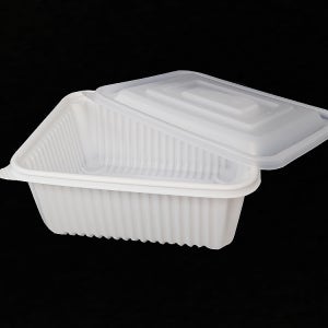 미니사각찜용기 대 2,500ml JH-23199 밀폐용기 찜용기 백색 200세트