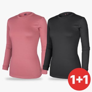 1+1 BFL 여성 겨울 등산티셔츠 여자등산복상의 기모 긴팔 (KP4OP3LT066W)