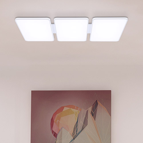 프리드 거실 6등 LED 180W 주광색 화이트 심플 조명 하얀빛