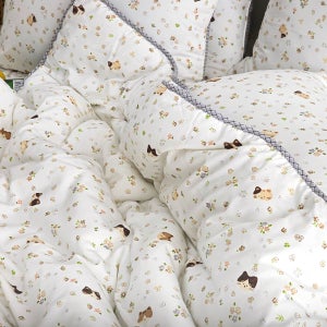 아르떼베딩 알러지케어 먼지없는 차렵이불 키즈 모달 침구 이불 세트 러블리냥 SS