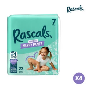 라스칼 프렌즈 프리미엄 팬티형 기저귀 7단계 4팩 88매