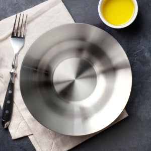 국산 스텐 파스타 그릇 리조또 스파게티 접시 깊은 샐러드 플레이트 0호