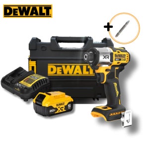 디월트 20V 충전 임팩트 드라이버 DCF845P1 세트 (본체+케이스+5.0Ah 배터리 1개+충전기) 3 speed 조절형