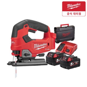 밀워키 M18 FJS-502X 18V 충전 직쏘 직소 세트 5.0Ahx2개 케이스포함