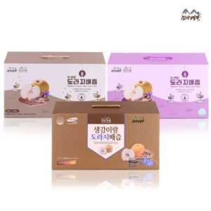 진안고원농산 약도라지 더 순한 진한 생강이랑 도라지배즙 100ml 30개입 3종세트