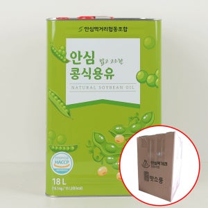 맛소풍 콩식용유 18L 업소용 대용량 식자재 맑고 고소한 대두유