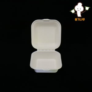 [뚜껑일체] 펄프 용기 450ml W500개 (50개X10봉 , 500개)