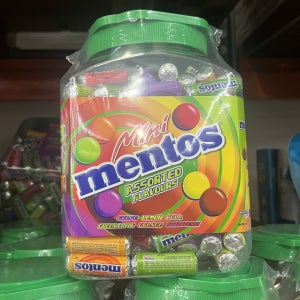 미니 멘토스 푸르티 과일맛 10g x 160개 (딸기향 오렌지향 레몬향 사과향 포도향 콜라향) 대용량 코스트코