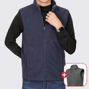 1+1 남성 털조끼 후리스 융털 조끼 기모 플리스 양털 베스트(SI4OP3VE012M)
