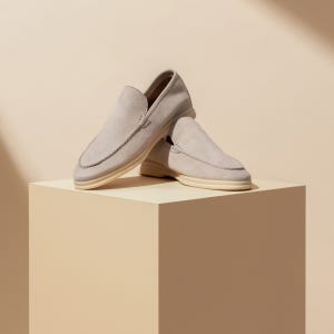 에레노 로퍼 라이트 그레이 (스웨이드 양가죽) ERENO LOAFER