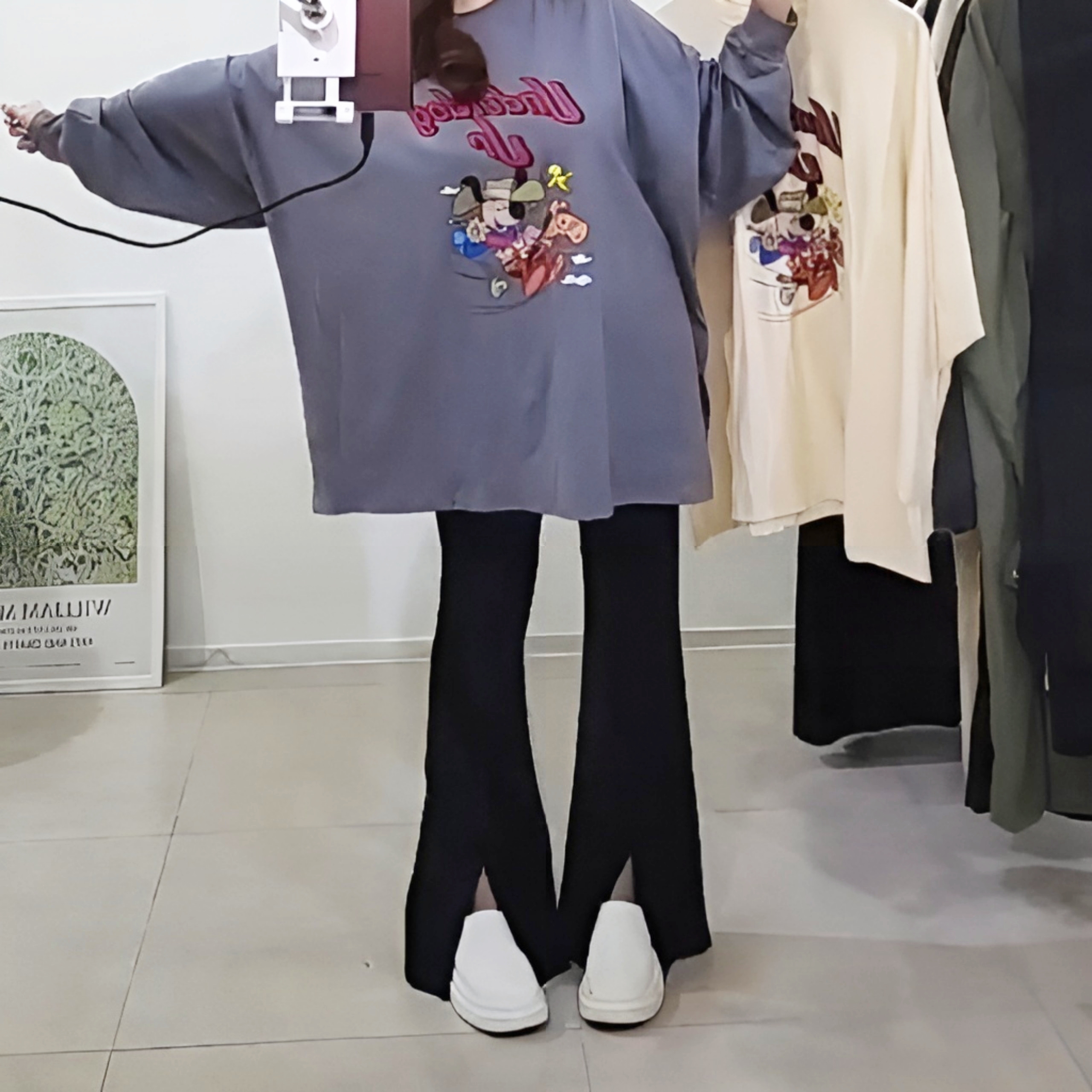 국산 7788 빅사이즈 누빔 퀄팅 패딩 반바지 레깅스 상세 이미지 3