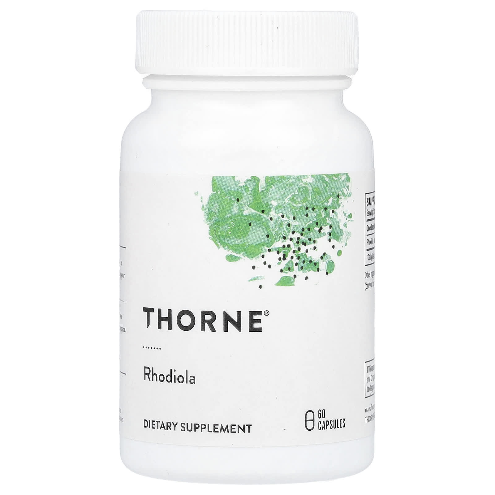 쏜 로디올라 홍경천 추출물 100mg 60캡슐 Thorne <b>Rhodiola</b> Rosea