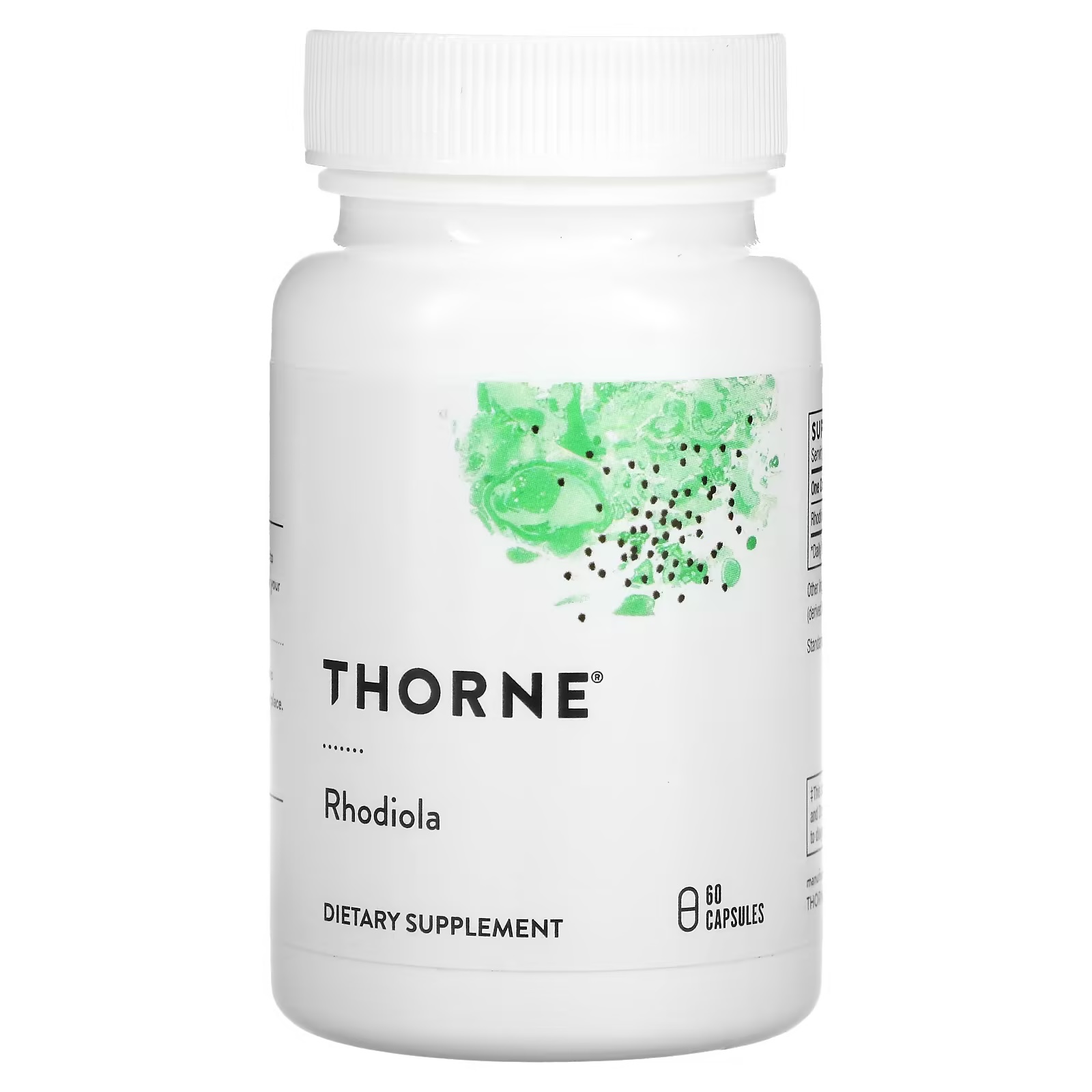 쏜 로디올라 100mg 60캡슐 홍경천 돌꽃 Thorne <b>Rhodiola</b>