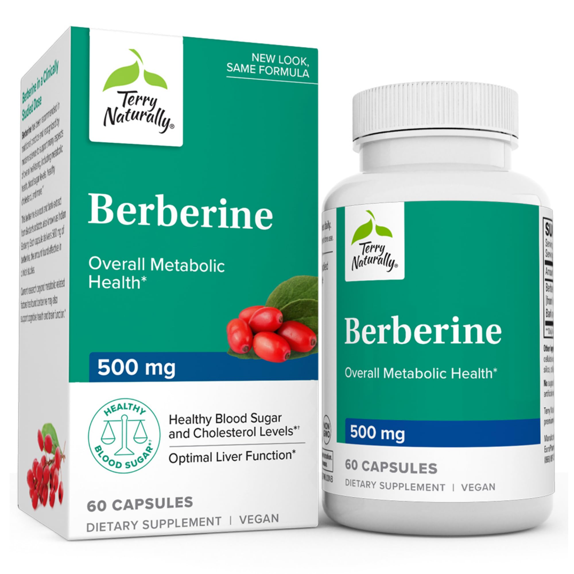 <b>테리내추럴리</b> 베르베린 메트엑스 MetX 500mg 60캡슐