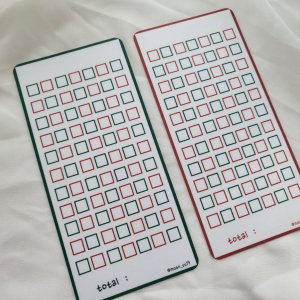 (포켓변경가능)크리스마스 세이빙보드 빨강,초록 색상2가지 Saving board