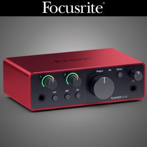 포커스라이트 스칼렛 솔로 4세대 SCARLETT SOLO 오디오인터페이스 홈레코딩 오인페