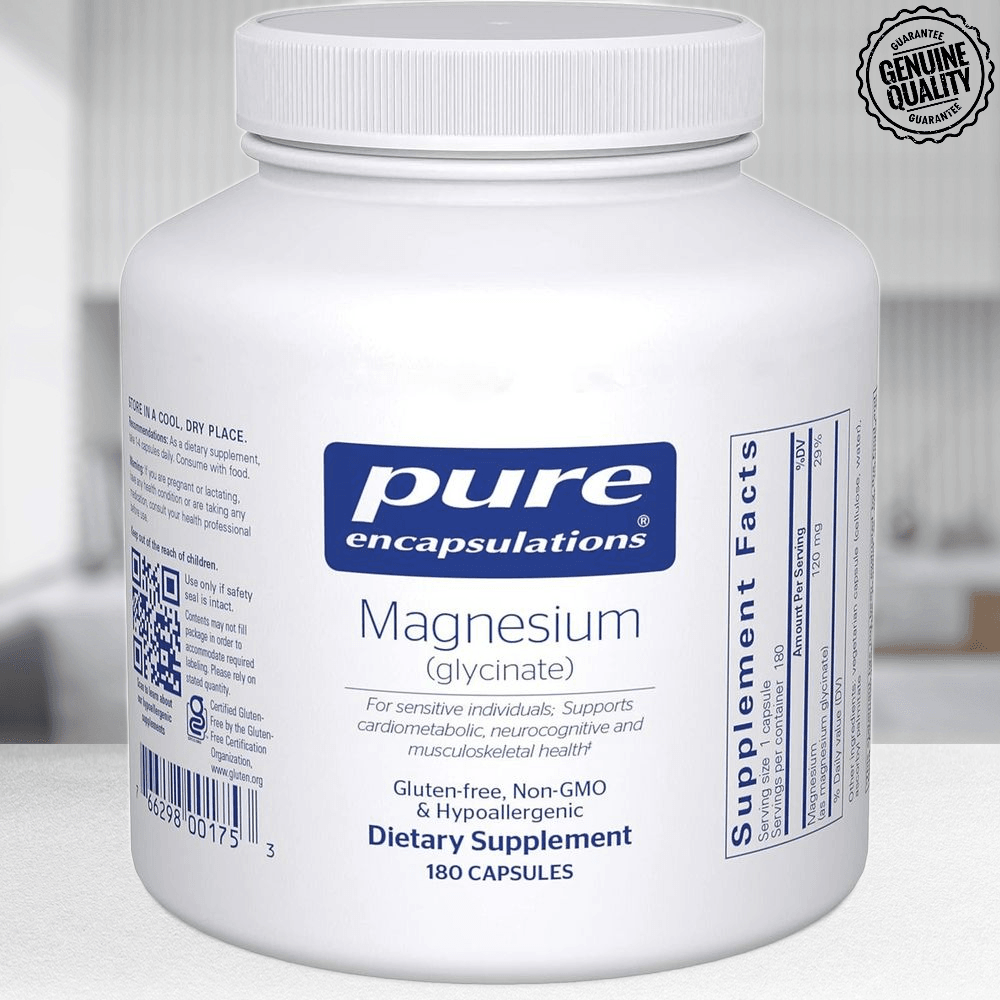 <b>퓨어 인캡슐레이션 마그네슘</b> 글리시네이트 Magnesium Glycinate 180캡슐 무향