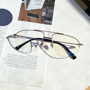 프로젝트프로덕트 안경 CL14 CPG 핑크골드 다각 투브릿지 반무테 티타늄 안경테