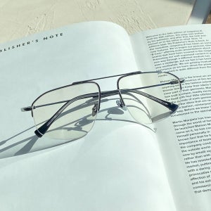 프로젝트프로덕트 안경 CL14 CWG 실버 다각 투브릿지 반무테 티타늄 안경테