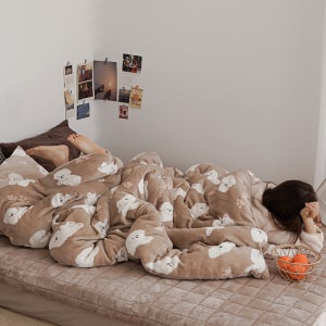 따뜻한 발열 그래핀 겨울 밍크 극세사 이불세트 정전기없는 겨울이불 SS