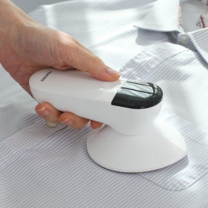 템프리 미니 다리미 여행용 휴대용 무선 화이트