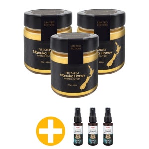 하이웰 마누카꿀 UMF25 3개 세트 Hiwell Manuka Honey MGO1200