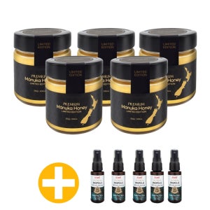 하이웰 마누카꿀 UMF25 5개 세트 Hiwell Manuka Honey MGO1200