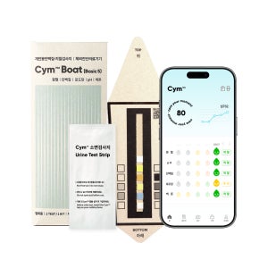 [사람용/ 2회분] 소변검사키트 단백뇨검사지 단백뇨 혈뇨 포도당 케톤 pH 옐로시스 Cym702 Boat