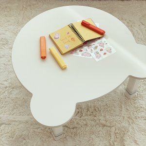 아카시아봉봉 곰돌이 테이블 아기 책상 어린이 어린이 테이블 접이식 식탁 높이조절
