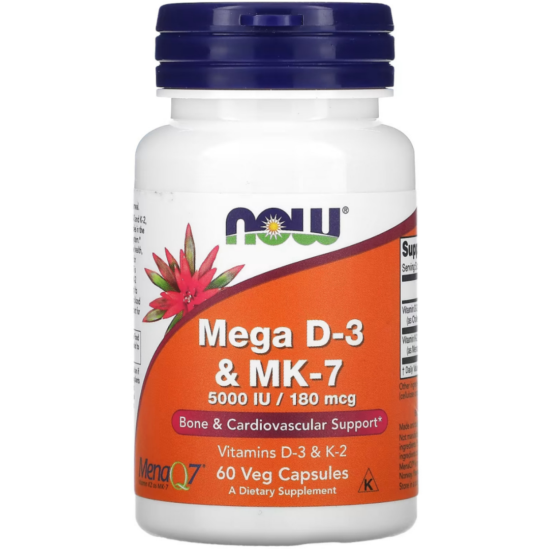 <b>비타민</b>D3<b>K2</b> 나우<b>푸드</b> <b>Mega</b> D-3 MK-7 5000IU <b>비타민</b>DK2 <b>비타민</b>DK