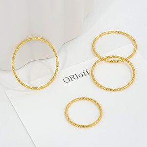 [오로프] 24K 99.9% 순금 1mm 열송이 반지