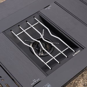 아베나키 IGT테이블 플랫 원버너플레이트 거치대 블랙에디션 독립사용 자립형다리 가방포함